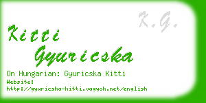 kitti gyuricska business card